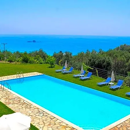 With Adult And Childrens Pool And Sea View - Pelekas 3*